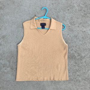 Yellow Collard Tank Top